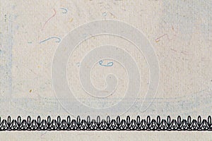 U.S. dollar border with empty middle area