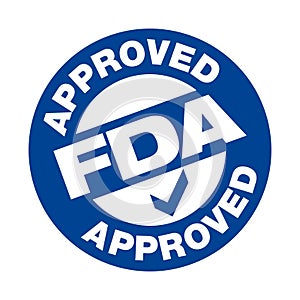 U.S. Food and Drug Administration FDA approved vector stamp