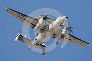 U.S. Navy E-2 Hawkeye Flying Around Palmdale, California