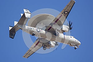 U.S. Navy E-2 Hawkeye Flying Around Palmdale, California