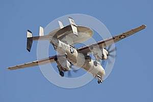 U.S. Navy E-2 Hawkeye Flying Around Palmdale, California