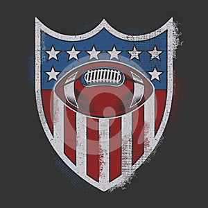 The U.S.A Sport Badge With Vintage Effect