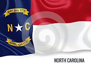 U.S. state North Carolina flag.