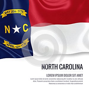 U.S. state North Carolina flag.