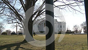 U.S. White House Behind the Fence