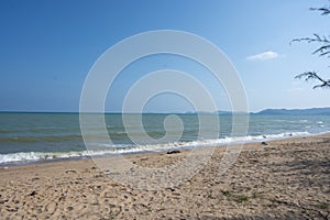 U-tapao Airport beach near sattahip naval base, Chonburi,Thailand