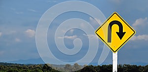 U-turn sign