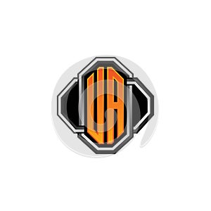 UA Logo Letter Geometric Vintage Style