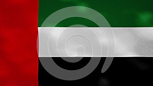 UAE dense flag fabric wavers, background loop