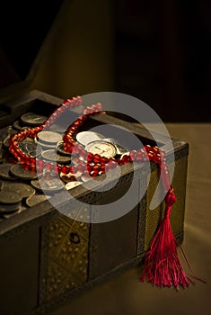 UAE Dirham Coins in trunk