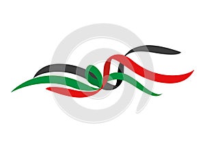 UAE flag ribbon photo