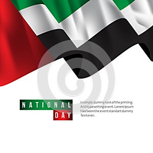 UAE National Day Vector Template Design Illustration photo