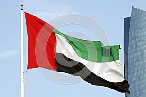 uae national flag flying on the national day