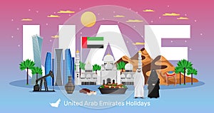 UAE Travel Horizontal Composition