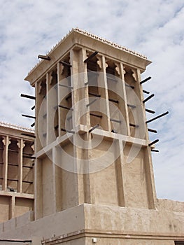 UAE: A wind tower in Dubai\'s Al Bastakiya neighbourhood