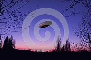 UAP UFO Hovering At Night
