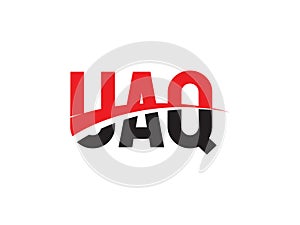 UAQ Letter Initial Logo Design Vector Illustration