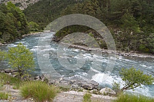 Ubaye river, French Alps photo