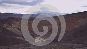 Ubehebe Crater in Death Valley National Park, California. Sunrise time