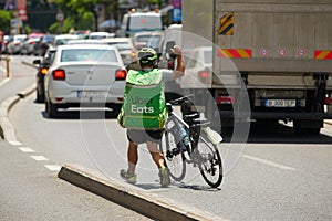 Uber Eats courier - Bucharest