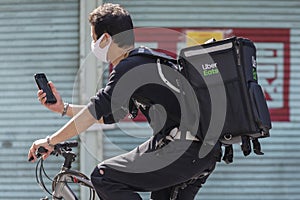 Uber Eats driver in Tokyo