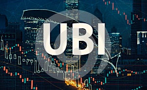 UBI theme with Chicago skyscrapers photo