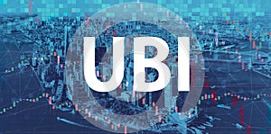 UBI theme with Manhattan New York City photo