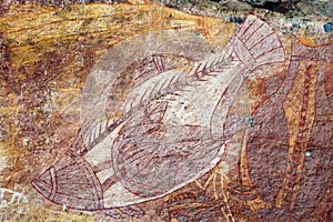 Ubirr Fish rock art