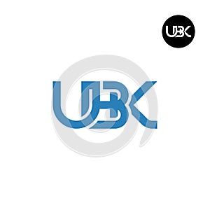 UBK Logo Letter Monogram Design