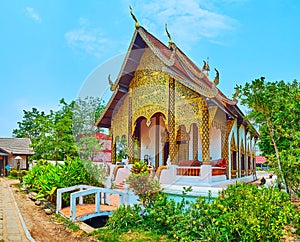 The Ubosot of Wat Chammathewi, Lamphun, Thailand