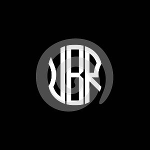 UBR letter logo abstract creative design.