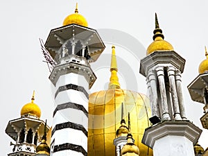 Ubudiah Mosque minaret during sunrise at Kuala Kangsar, Perak, Malaysia