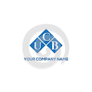 UCB letter logo design on BLACK background. UCB creative initials letter logo concept. UCB letter design