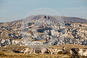 Uchisar castle in Cappadocia