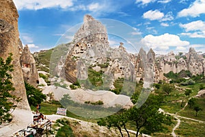 Uchisar castle in rock formation