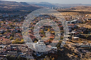 Uchisar Castle and town, Cappadocia, Central Anatolia,