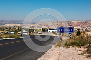 Uchisar castle and way