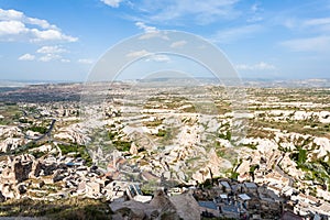 Uchisar town and valley in Nevsehir Province