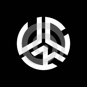 UCK letter logo design on black background. UCK creative initials letter logo concept. UCK letter design