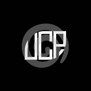 UCP letter logo design on black background. UCP creative initials letter logo concept. UCP letter design.UCP letter logo design on