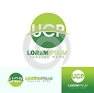 UCP Monogram initial Logo Sign