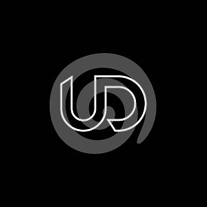 UD or DU letter logo and monogram design.