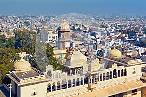 Udaipur - view from the walls of City Palace