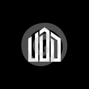 UDD letter logo design on BLACK background. UDD creative initials letter logo concept. UDD letter design