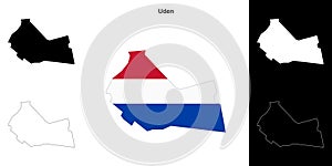 Uden outline map