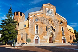 Udine, Italy: Wide angle view of The Roman Catholic Church