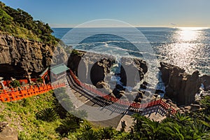 Udo jingu, a Shinto shrine located on Nichinan coastline, Kyushu