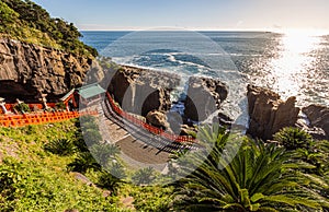 Udo jingu, a Shinto shrine located on Nichinan coastline, Kyushu, Japan