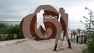 Udo Lindenberg Horizont Statue timendorfer Strand germany