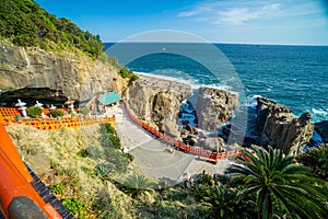 Udo Shrine, located on the Nichinan Coast south of Miyazaki City